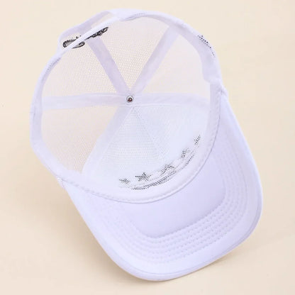 Unisex Men Women Cap Pentagram Embroidery Baseball Net Caps Spring Summer Outdoor Adjustable Casual
