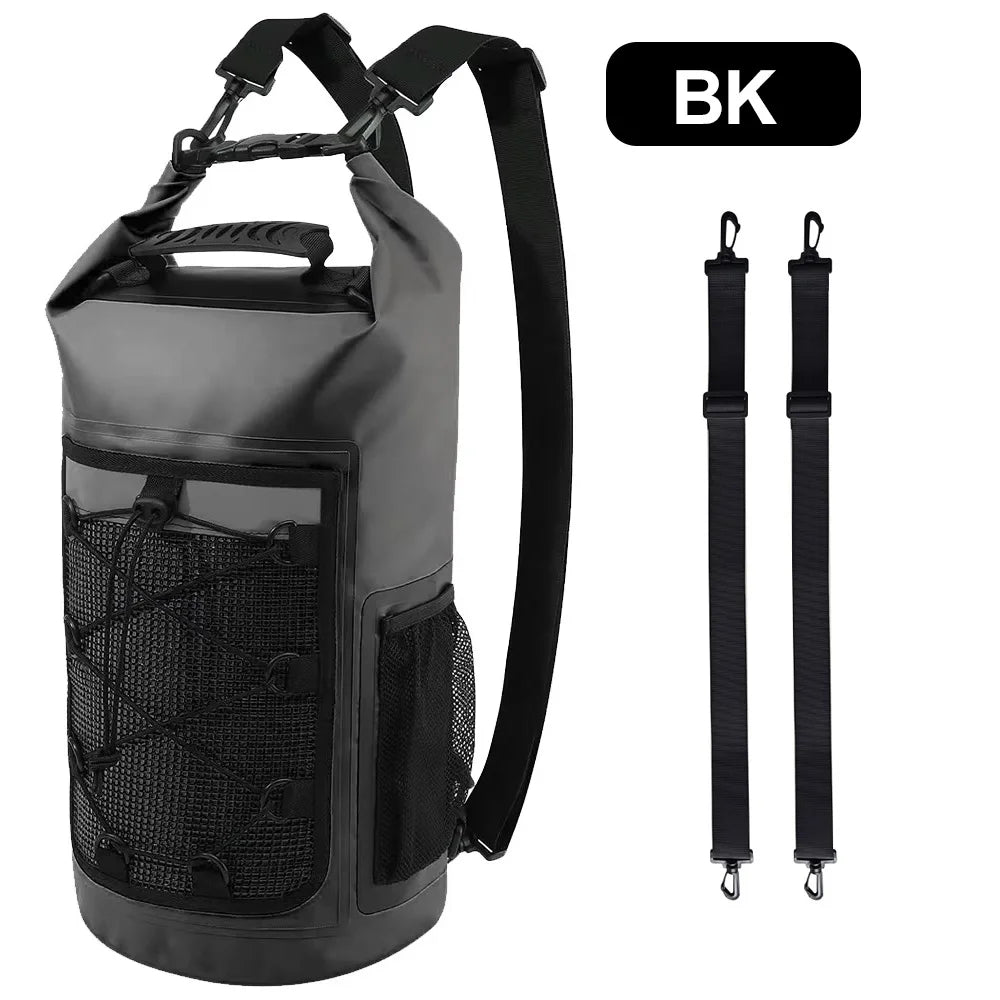25L Waterproof Roll-Top Dry Bag Backpack for Beach & Water Sports