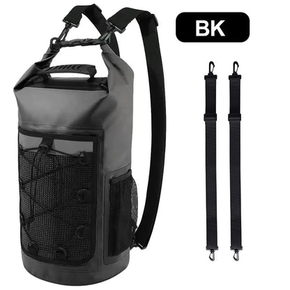 25L Waterproof Roll-Top Dry Bag Backpack for Beach & Water Sports