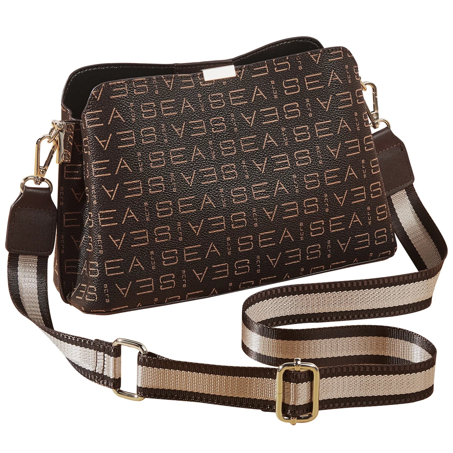 FOXER Brand 2026 Retro Women's Shoulder Bag PVC Leather Large Capacity Tote Bag Female Crossbody Purse Best Gift for Mom