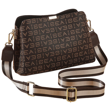 FOXER Brand 2026 Retro Women's Shoulder Bag PVC Leather Large Capacity Tote Bag Female Crossbody Purse Best Gift for Mom