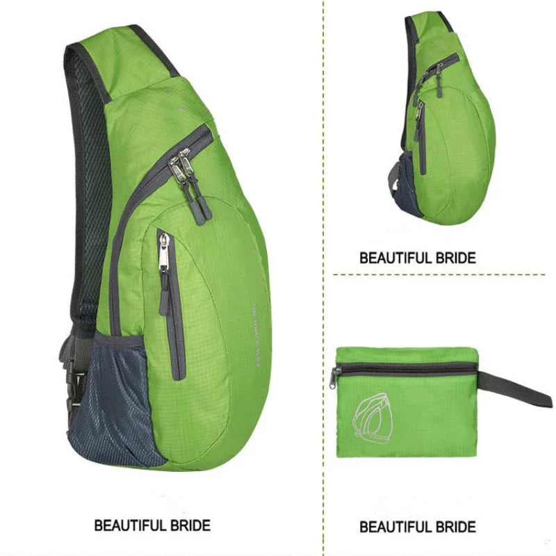 Waterproof Sling Bag – Foldable Crossbody Chest Pack for Hiking & Travel