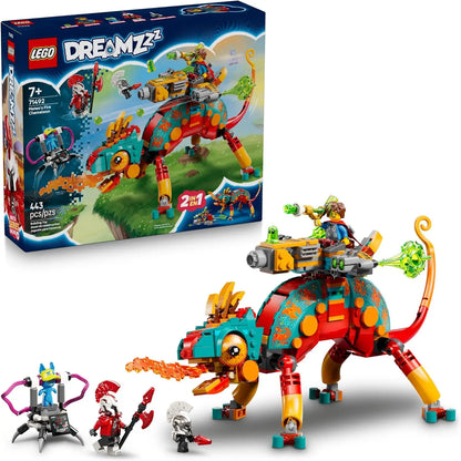 LEGO DREAMZzz 71492 Mateo's Fire Chameleon 2-in-1 Building Set | 443 Pieces