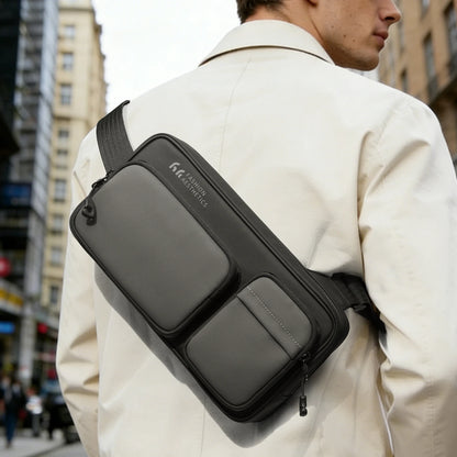 Men's Waterproof Crossbody Bag – Fits Handheld Game Console