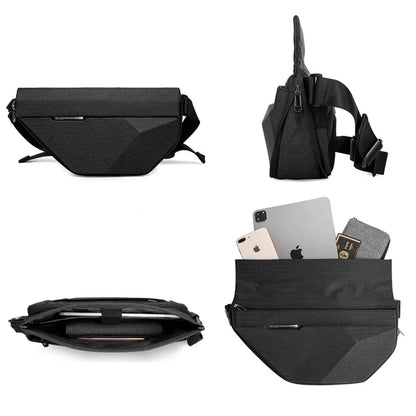 BANGE Men's Waterproof Crossbody Sling Bag – Multifunction Chest & Shoulder Messenger