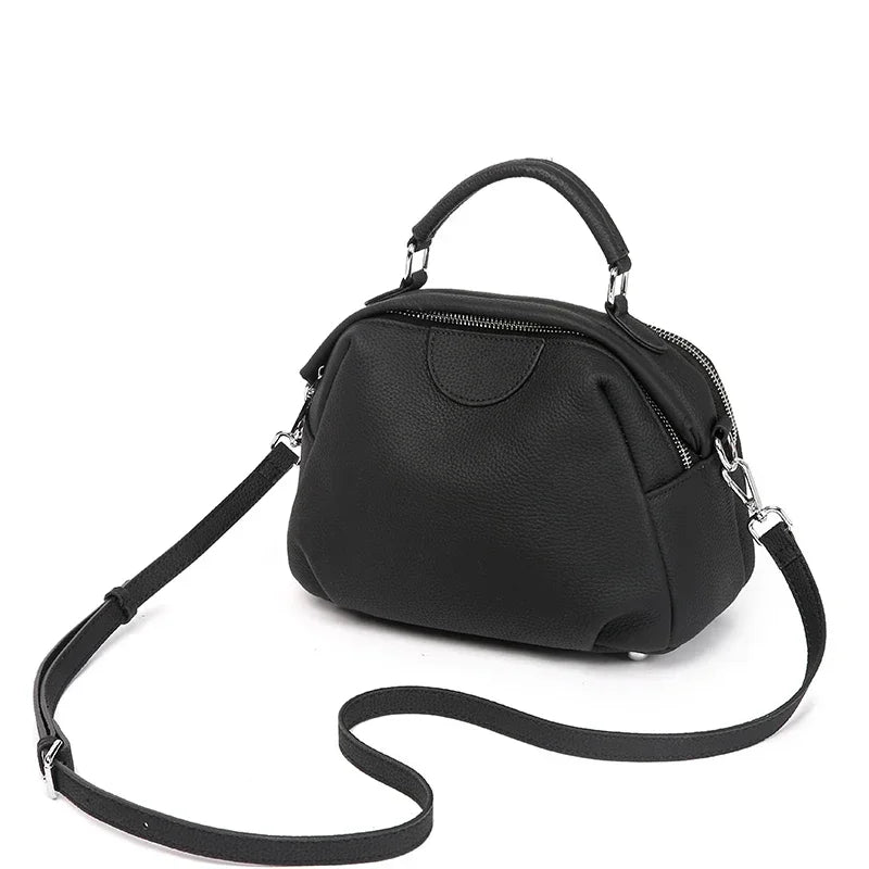 Women's Genuine Cowhide Leather Crossbody Bag