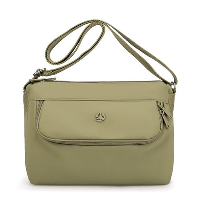 Waterproof Nylon Crossbody Bag – Lightweight Multi-Pocket Shoulder Bag
