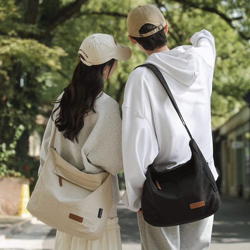 Canvas Crossbody Bag – Large Messenger Shoulder Bag Unisex