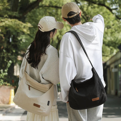 Canvas Crossbody Bag – Large Messenger Shoulder Bag Unisex