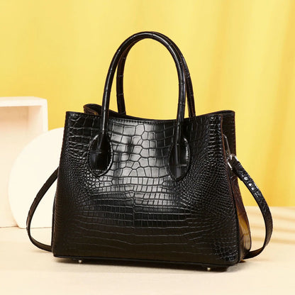 Luxury Alligator Genuine Leather Shoulder Bag for Women