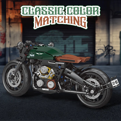1:8 Scale Motorcycle Building Blocks Set – 1002-Piece Technical Racer Model