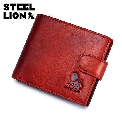 Steel Lion Men's RFID Blocking Genuine Leather Wallet