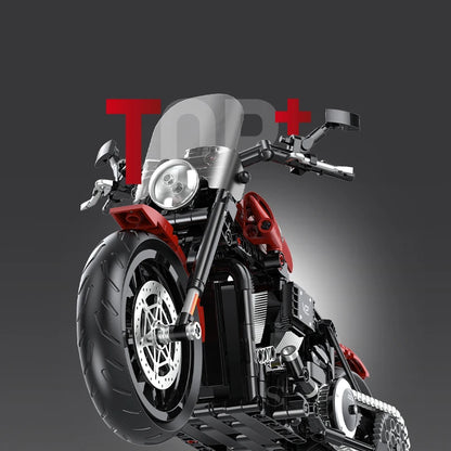 MOC Motorcycle Building Block Set – 1:8 Scale Technical Brick Model