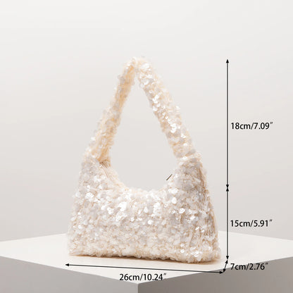 Sequin Shoulder Bag for Women – Glam Party Hobo Bag
