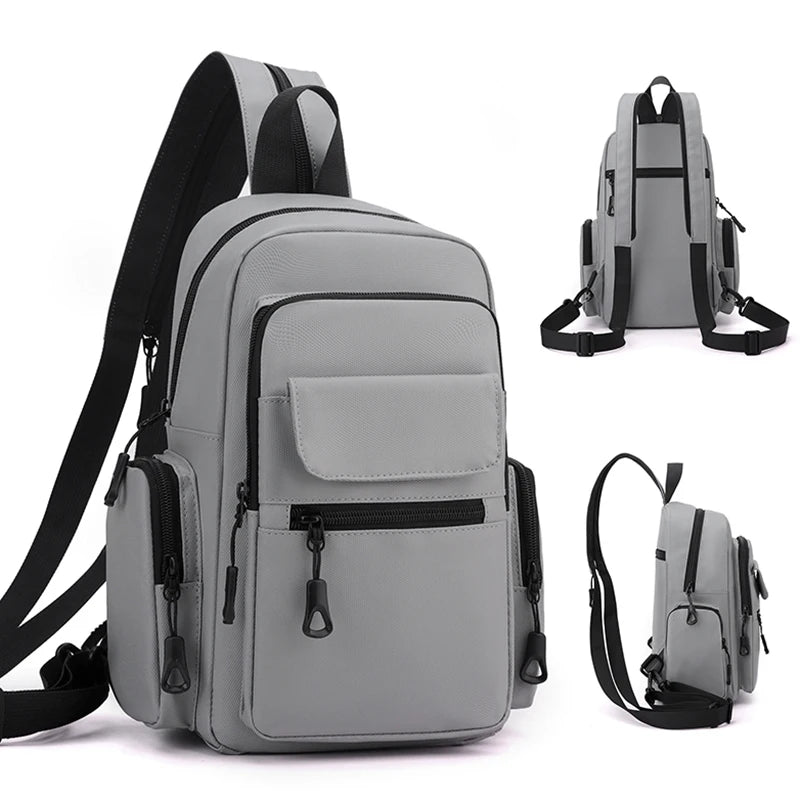 Crossbody Sling Bag for Men – Multi-Pocket Chest Pack