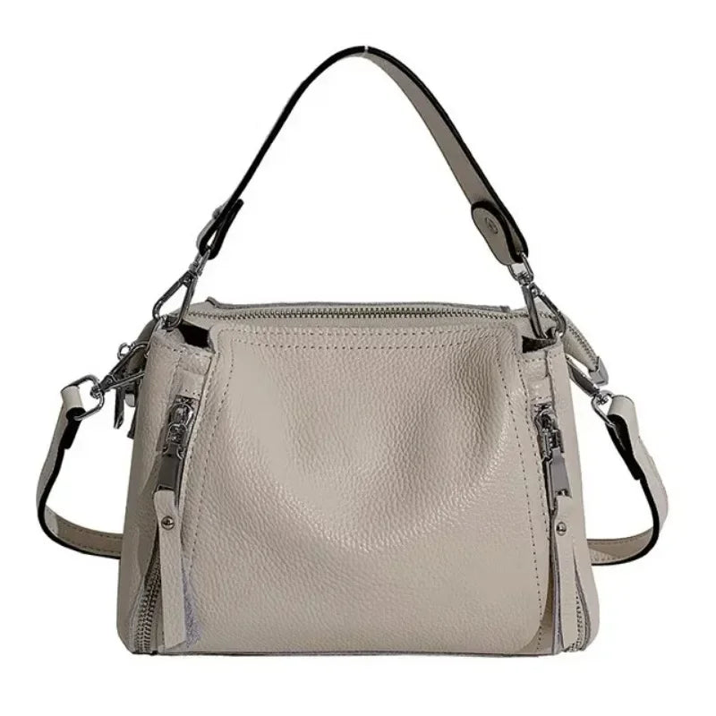 Genuine Leather Handbag Women's Cowhide Shoulder & Crossbody Bag