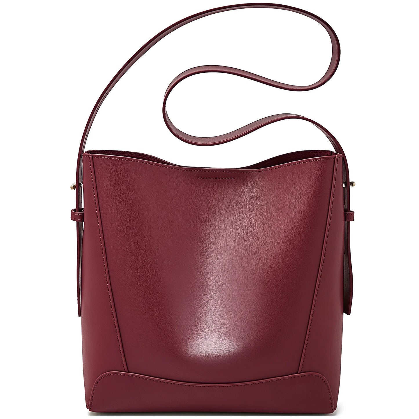 Foxer Women S Bucket Bag Split Leather Large Capacity Tote Female Crossbody Commuter Shoulder