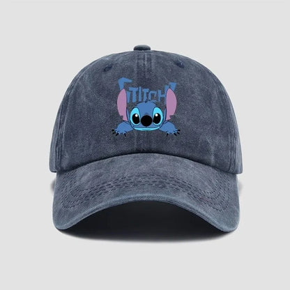 Stitch Cartoon Baseball Cap – Kawaii Anime Snapback Hat
