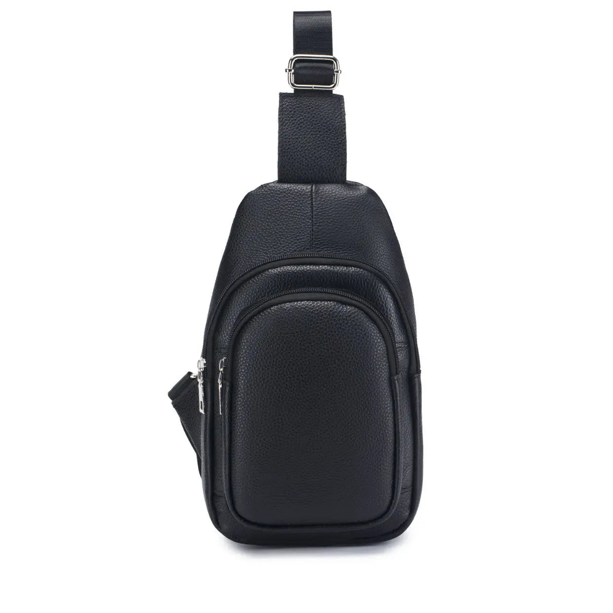 Genuine Leather Men's Sling Chest Bag – Crossbody Pack