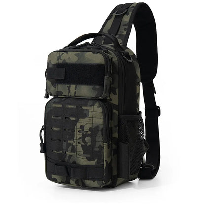 Tactical Fishing Sling Bag – Chest Pack with Rod Holder
