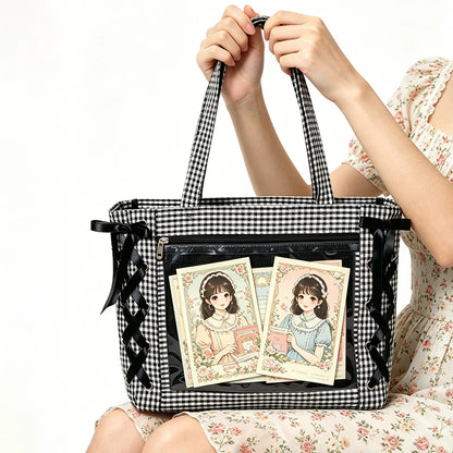 Ribbon Ita Bag Women's Large Capacity Tote Shoulder Bag