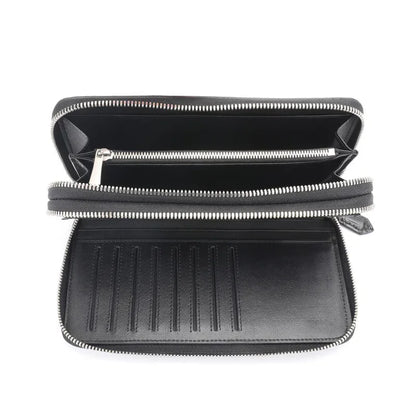 Crocodile Leather Long Organizer Wallet for Men