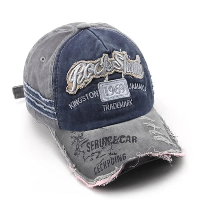 Retro Letter Embroidery Baseball Cap – Cotton Hip Hop Hat