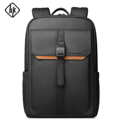 Vintage Flap Backpack for Men – Waterproof 15.6" Laptop College Travel Bag