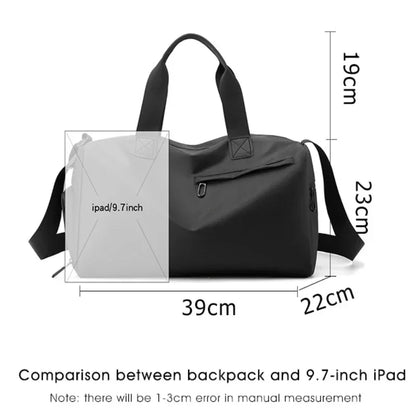 Zipper Large Capacity Oxford Travel Bags Solid Fitness Thickened Fabric Waterproof Luggage Sports