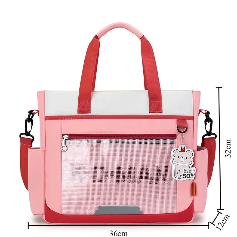 Large Capacity Waterproof Tote Bag for School & Daily Use