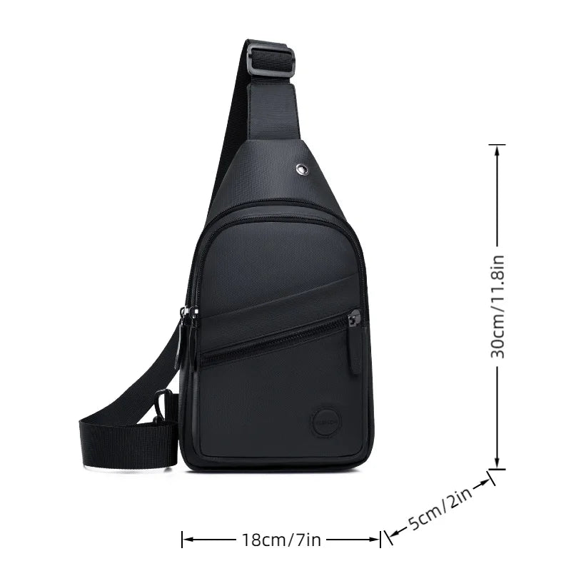 Men's Sling Chest Bag – Lightweight Multi-Pocket Crossbody