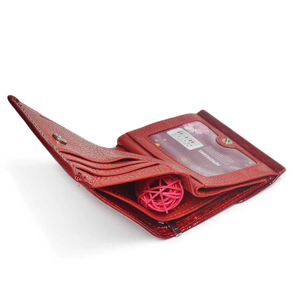 Women's Patent Leather Mini Wallet – Coin & Card Purse