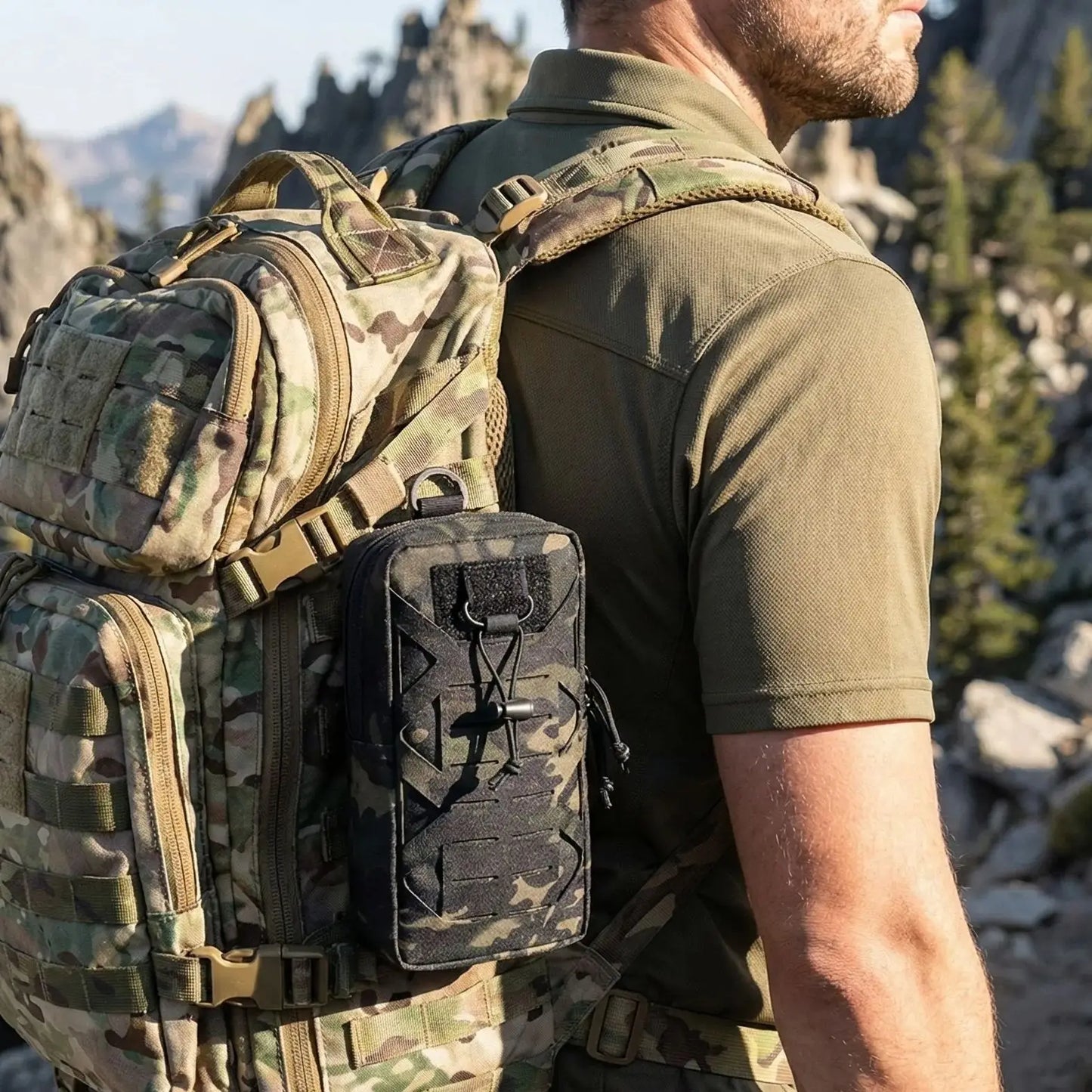 Tactical MOLLE Utility Pouch – Heavy-Duty Nylon EDC Organizer Gear Bag