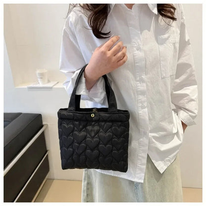Quilted Puffer Tote Bag for Women – Soft Padded Crossbody Handbag
