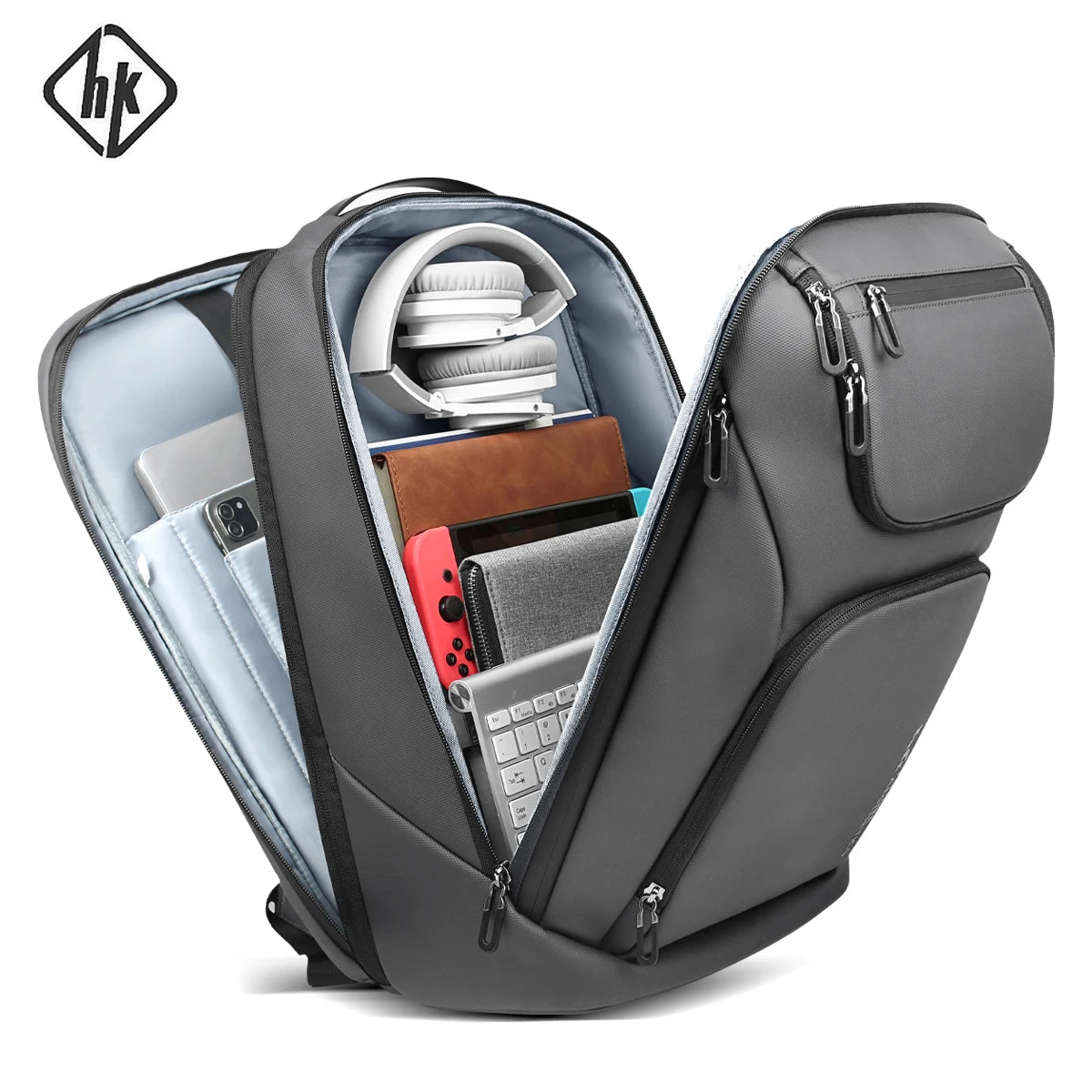 17-Inch Laptop Backpack for Men – Large Capacity Anti-Theft Travel & Business Weekender Bag