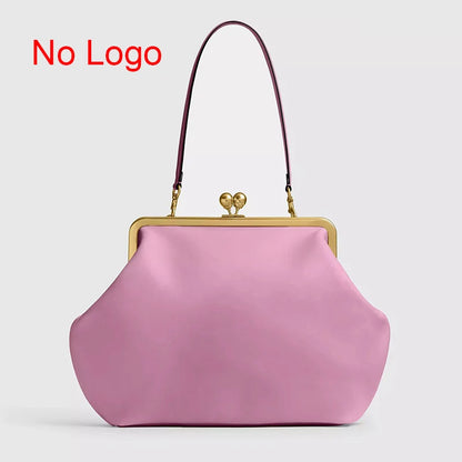 Large Gold Frame Clutch Bag – Jumbo Clasp Pouch Shoulder Bag for Women