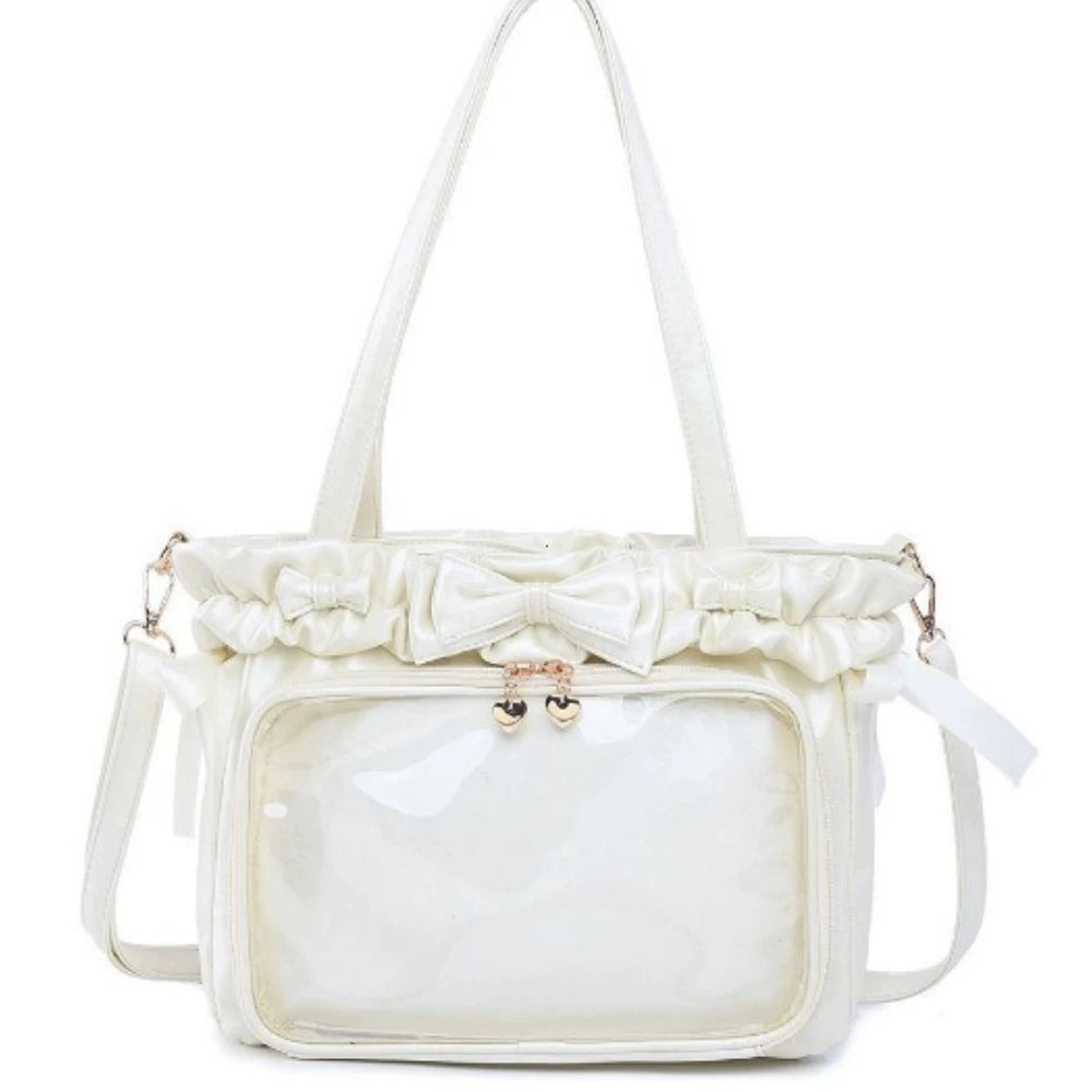 Ita Bag Clear Window Crossbody – Lolita Anime DIY Badge Bag