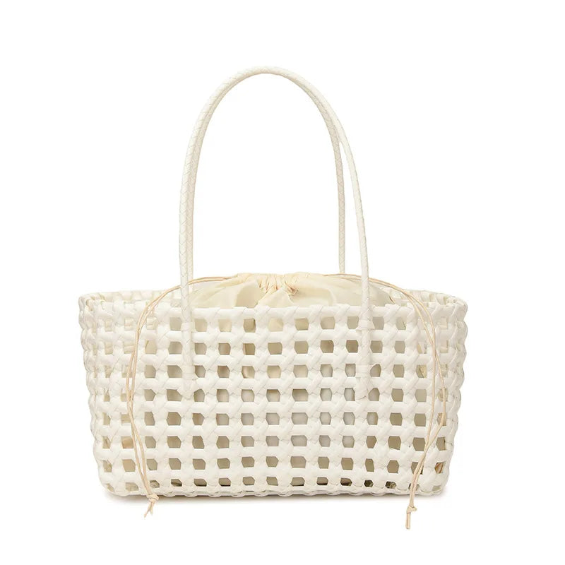 Handmade Woven Straw Beach Bag for Women – Summer Tote