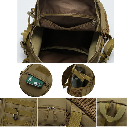 Small Tactical Backpack 10L/20L – Waterproof Outdoor Hiking Bag