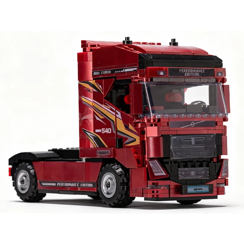 Semi Truck MOC Building Set – Technical Tractor Bricks Model