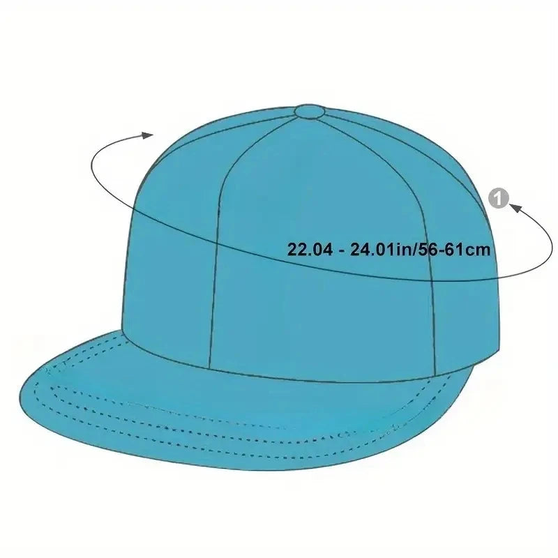 SR Embroidery Snapback Baseball Cap – Unisex Hip Hop Hat