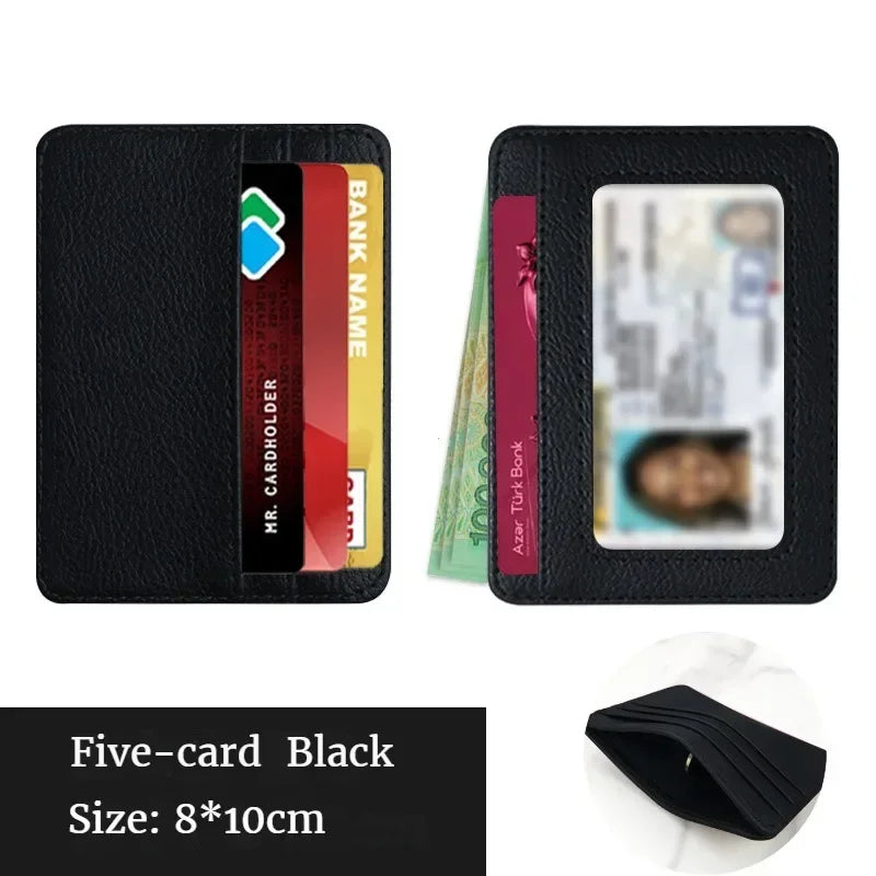 RFID Blocking Slim Wallet – Minimalist Leather Card Holder for Men