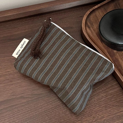 Vintage Plaid Coin Purse Women's Mini Zipper Wallet