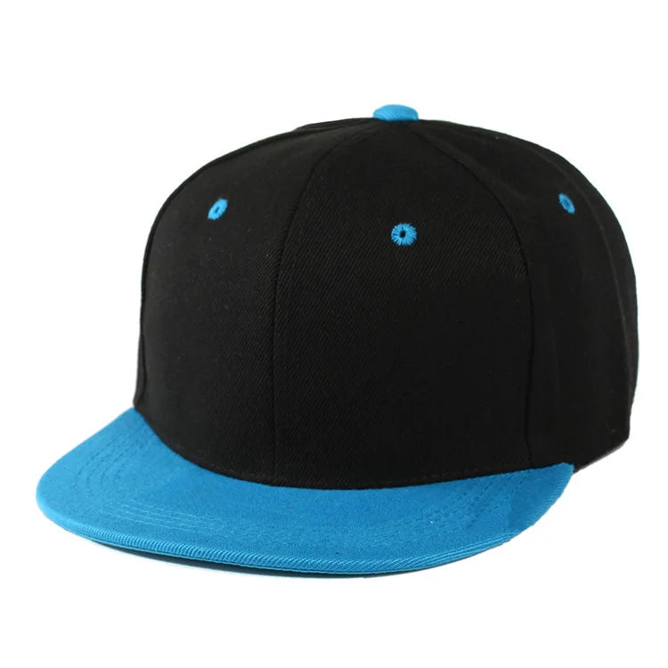 Snapback Hip Hop Cap – Flat Brim Baseball Hat for Men & Women