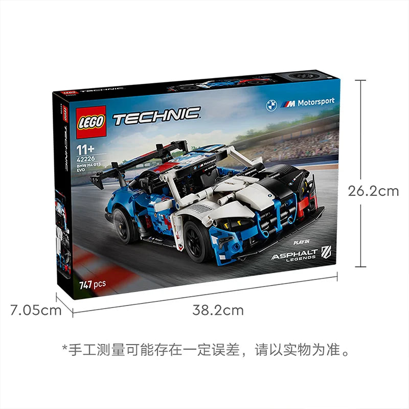 LEGO Technic 42226 BMW M4 GT3 EVO Racing Car – 747 Pieces, Ages 11+