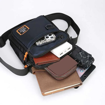 Men's Nylon Crossbody Shoulder Bag – Compact Messenger Bag
