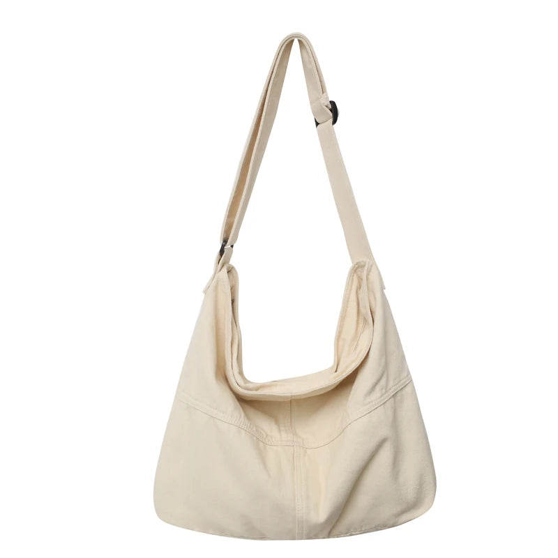 Canvas Crossbody Shoulder Bag – Casual Hobo Bag for Women & Men