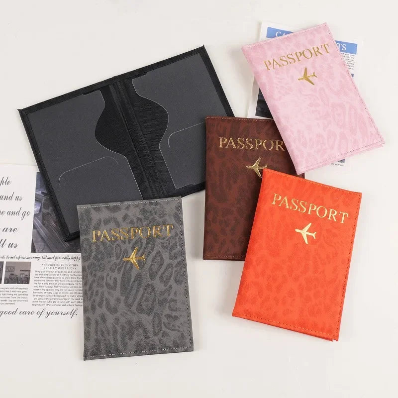 Passport Holder Cover PU Leather Travel Wallet for Men & Women