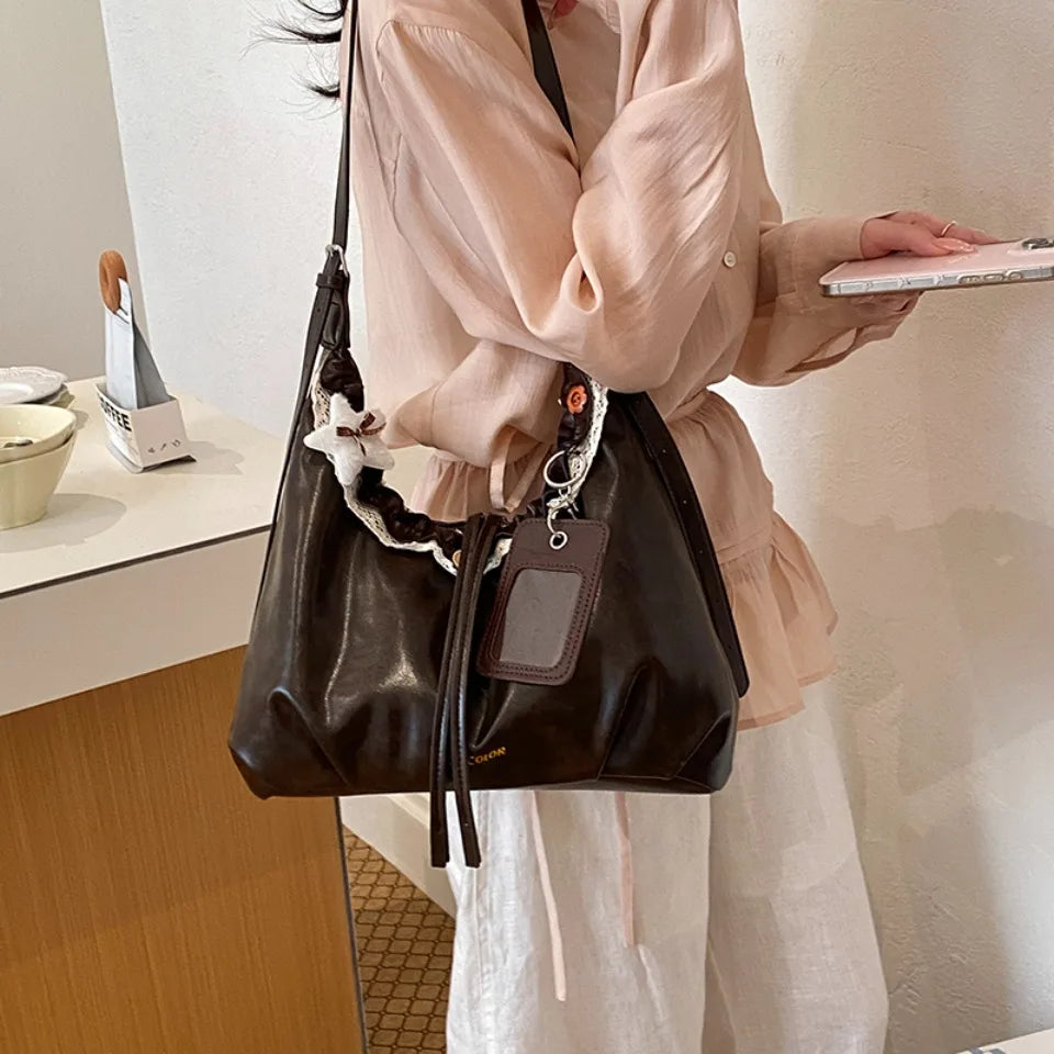 Hobo Bag for Women – Large Drawstring Shoulder & Crossbody Bag