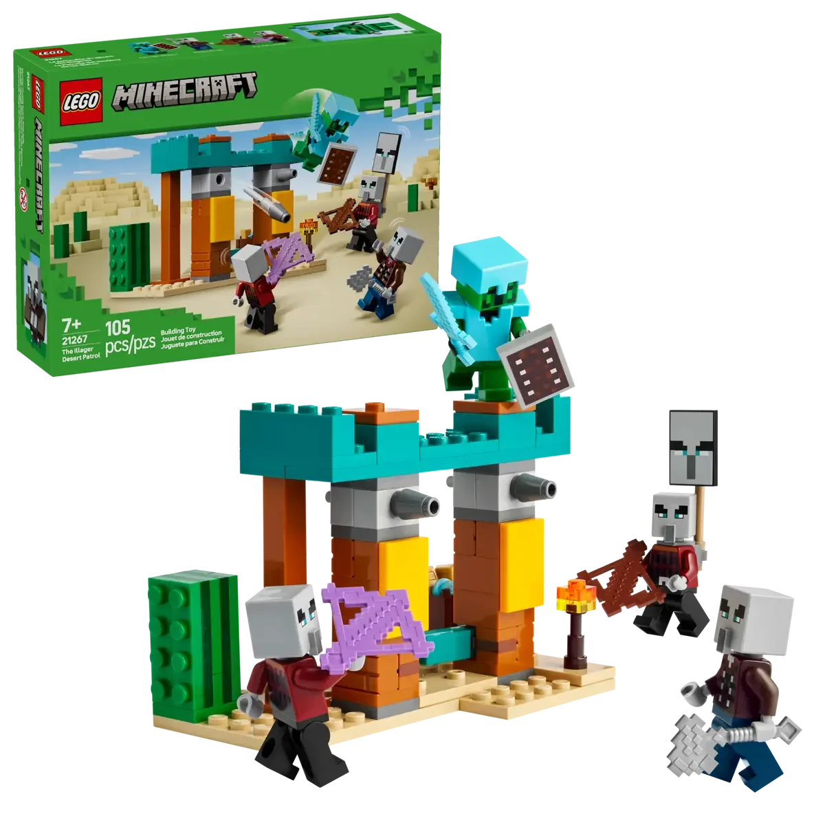 LEGO Minecraft Illager Desert Patrol Building Set 21267
